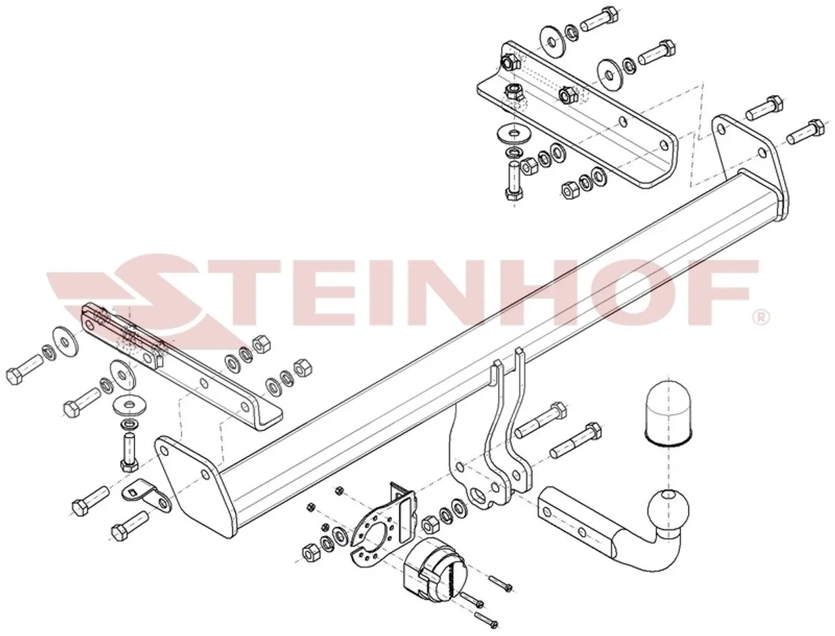 Фаркоп Steinhof для Subaru Outback 2020- S-435 в 