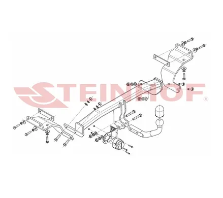 Фаркоп Steinhof для Kia Soul 2012-2017 K-063 в 