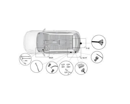 Электрика фаркопа Hak-System (13 pin) для Kia Ceed 2018- 21100576 в 