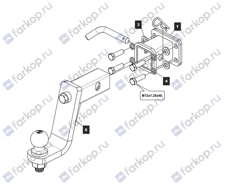 Фаркоп TowRus для Haval H9 2014- 289244 в 