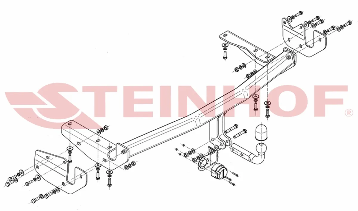 Фаркоп Steinhof для Lexus RX300/350/400h 2003-2008 L-161 в 