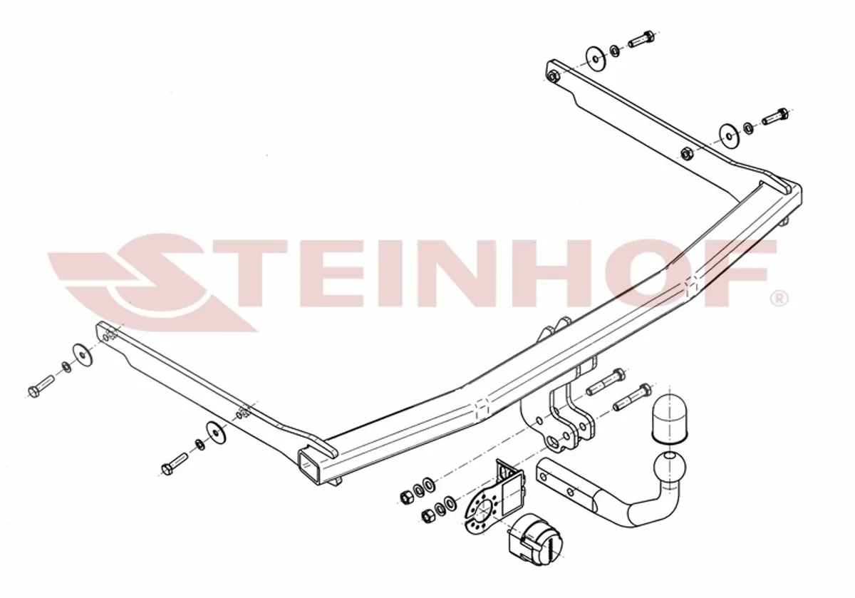 Фаркоп Steinhof для Mazda 3 2003-2009 M-018/1 в 