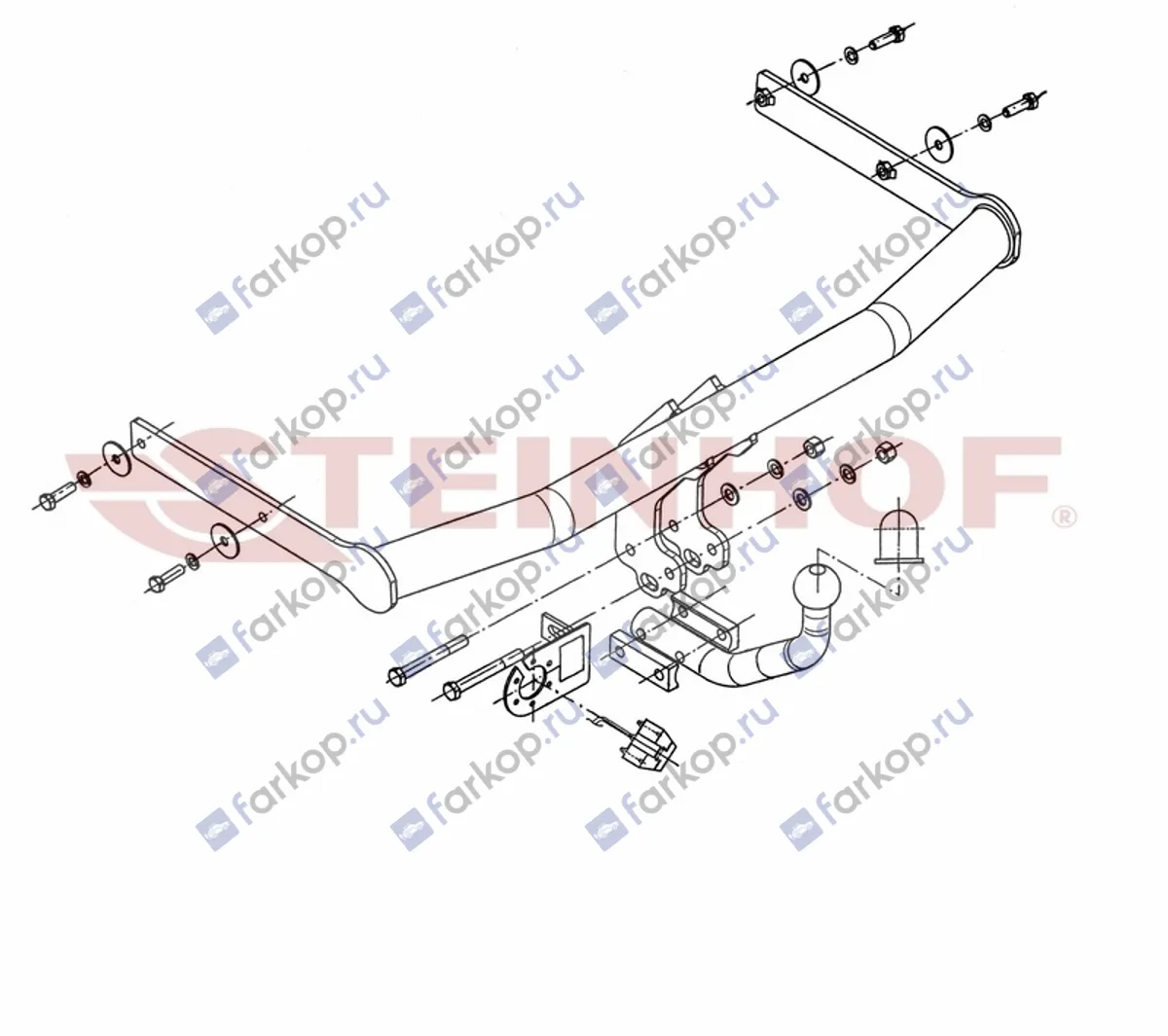 Фаркоп Steinhof для Skoda Fabia 1999-2007 S-274 в 