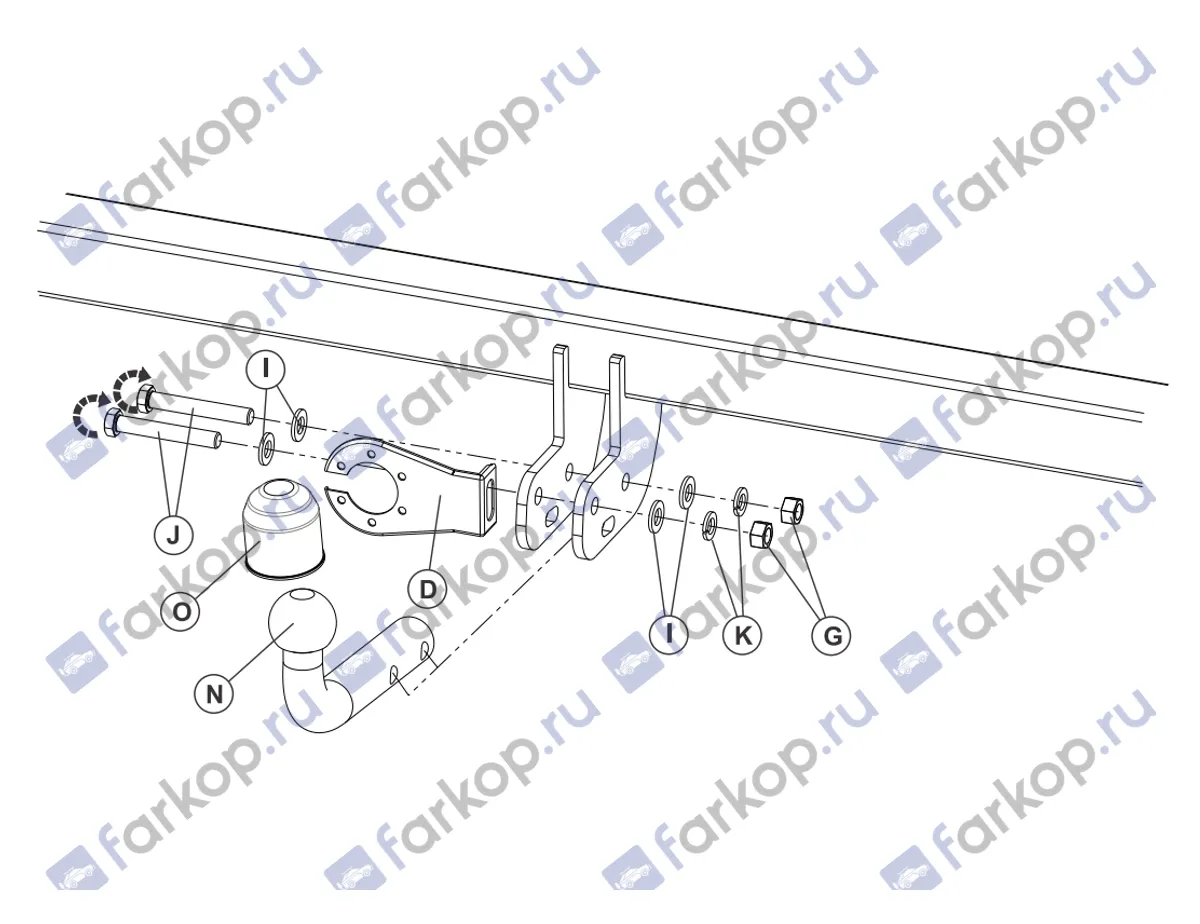 Фаркоп Sheriff для Mazda CX-5 2017- 3464.12 V1 в 