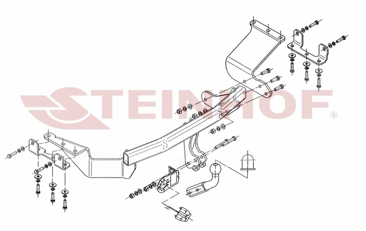 Фаркоп Steinhof для Mitsubishi Outlander 2007-2012 M-354 в 