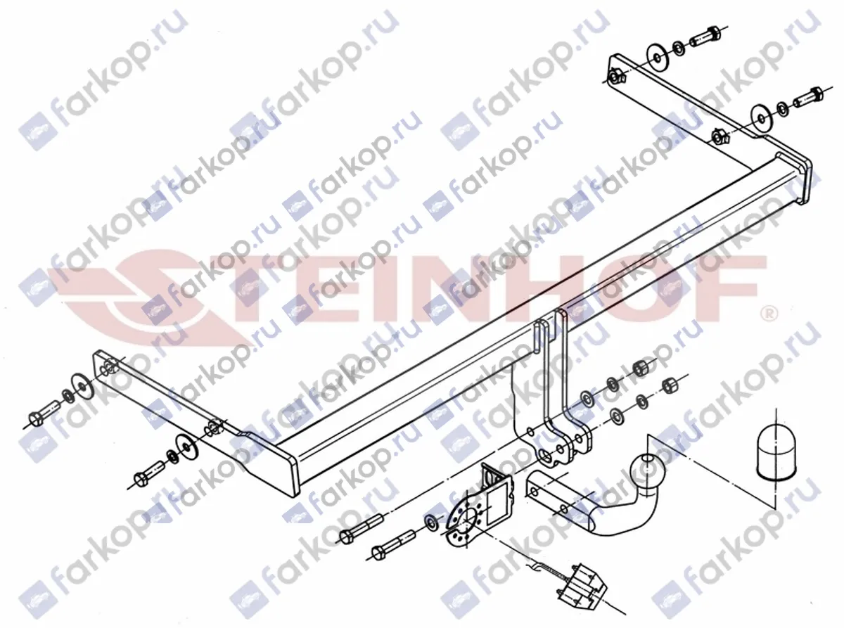 Фаркоп Steinhof для Skoda Yeti 2009-2018 S-355 в 