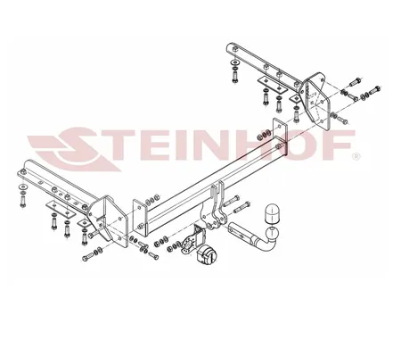 Фаркоп Steinhof для Subaru Forester 2013-2018 S-370 в 