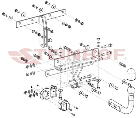 Фаркоп Steinhof для Volvo C30 2006-2012 V-276 в 