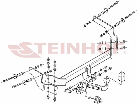 Фаркоп Steinhof для Fiat Qubo 2008- F-072 в 