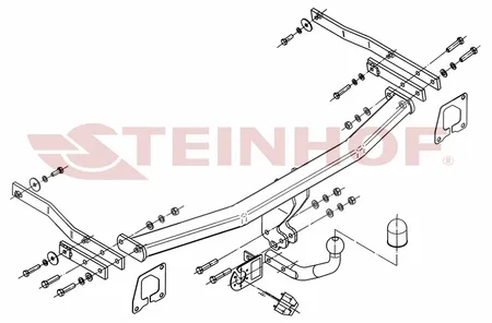 Фаркоп Steinhof для Renault Megane 2002-2009 R-108 в 