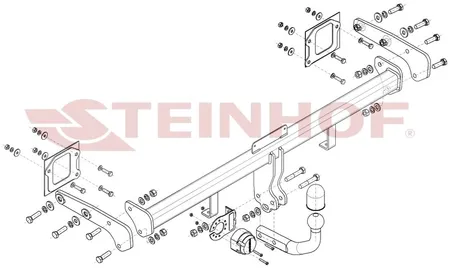 Фаркоп Steinhof для Hyundai Bayon 2021- Арт. H-225 H-225 в Нижний Новгород