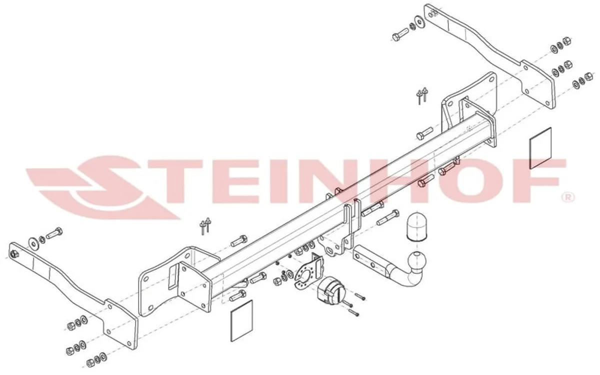 Фаркоп Steinhof для Volkswagen Transporter T7 2024- F-321 в Нижний Новгород