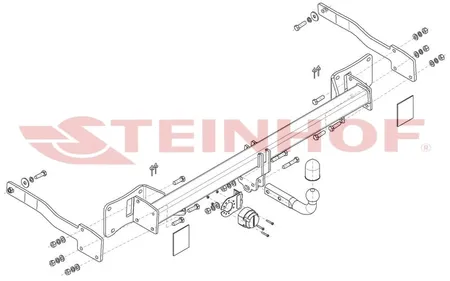 Фаркоп Steinhof для Volkswagen Transporter T7 2024- F-321 в Нижний Новгород