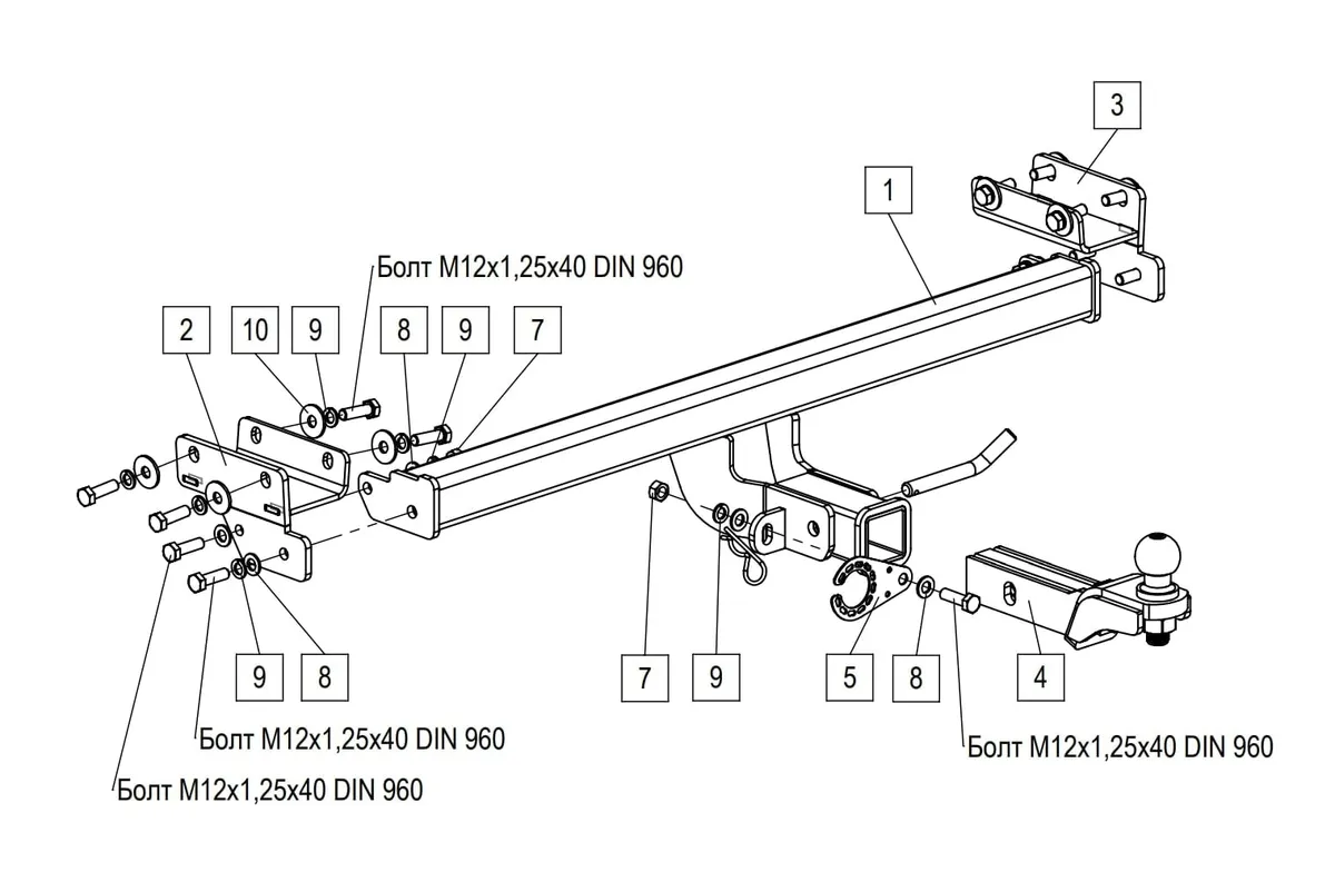 Фаркоп TowRus для Jeland J7 2026- 269086 в Нижний Новгород