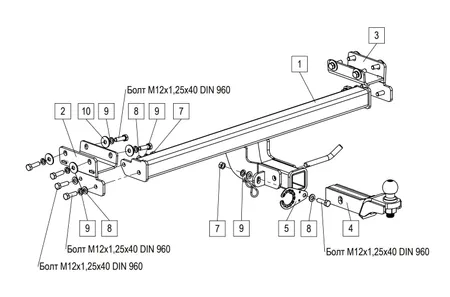 Фаркоп TowRus для Jeland J7 2026- 269086 в Нижний Новгород