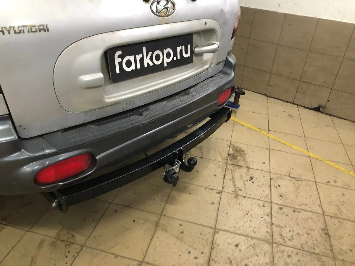 Фаркоп Лидер Плюс для Hyundai Santa Fe 2001-2006 H205-A в Нижний Новгород Фаркоп Лидер Плюс для Hyundai Santa Fe 2001-2006 H205-A в Нижний Новгород
