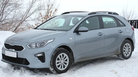 Рейлинги для KIA CEED с 2018 по наст., полимер черный 0234-02 в 