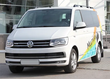 Рейлинги для автомобиля Volkswagen Transporter с 2015 по наст., Long полимер черный 1214-02 в 