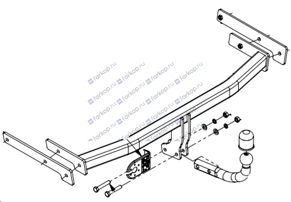 Фаркоп Imiola для Audi A3 (3 дв.хетчбек) 2003-2012 W.028 в 