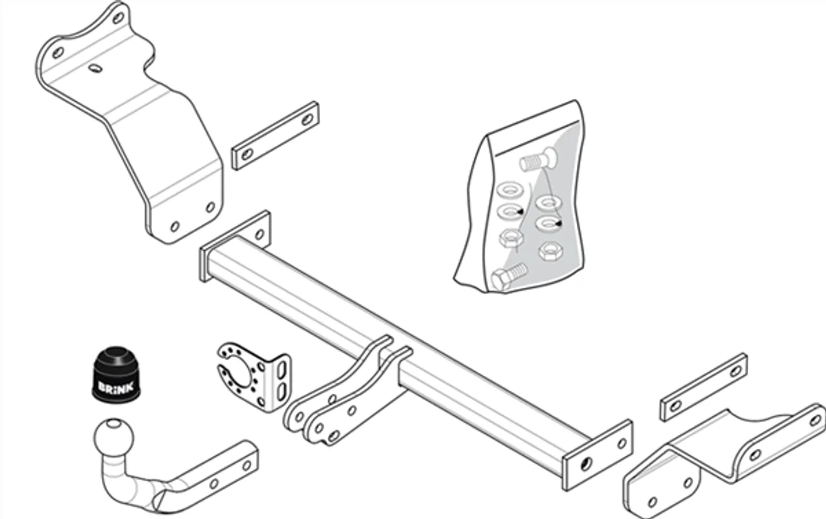 Фаркоп Brink для Citroen Berlingo 2008-, (L1) 505400 в 