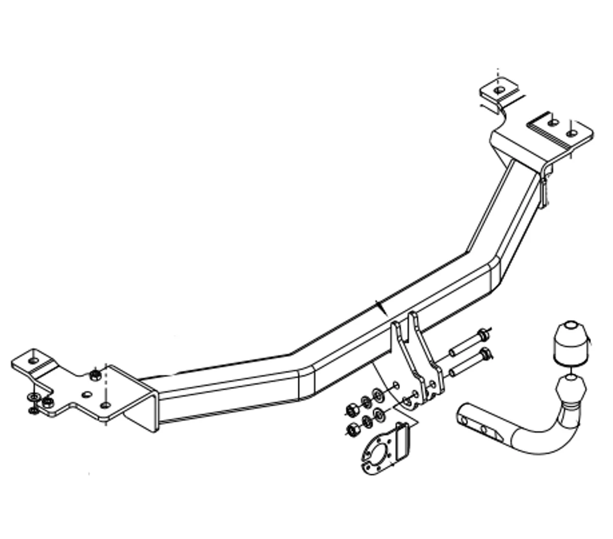 Фаркоп Auto-Hak для Volvo V70 1997-2000 L 03 в 