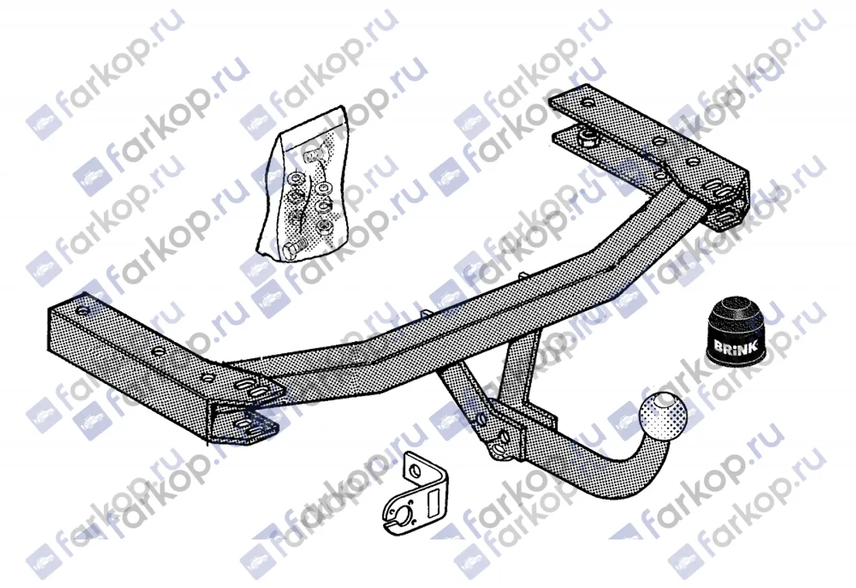 Фаркоп Brink для Audi A6 Avant 1997-2005 279700 в 