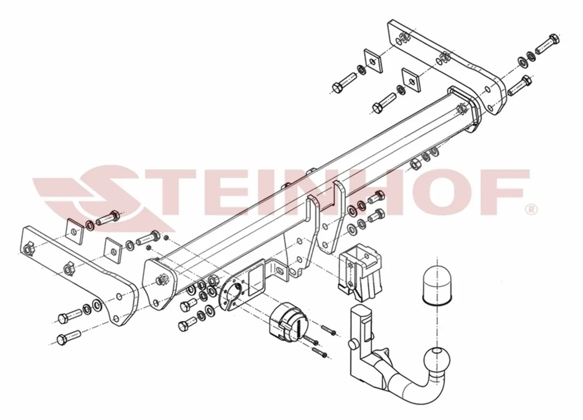 Фаркоп Steinhof для Volvo XC70 2007-2016 V-295 в 