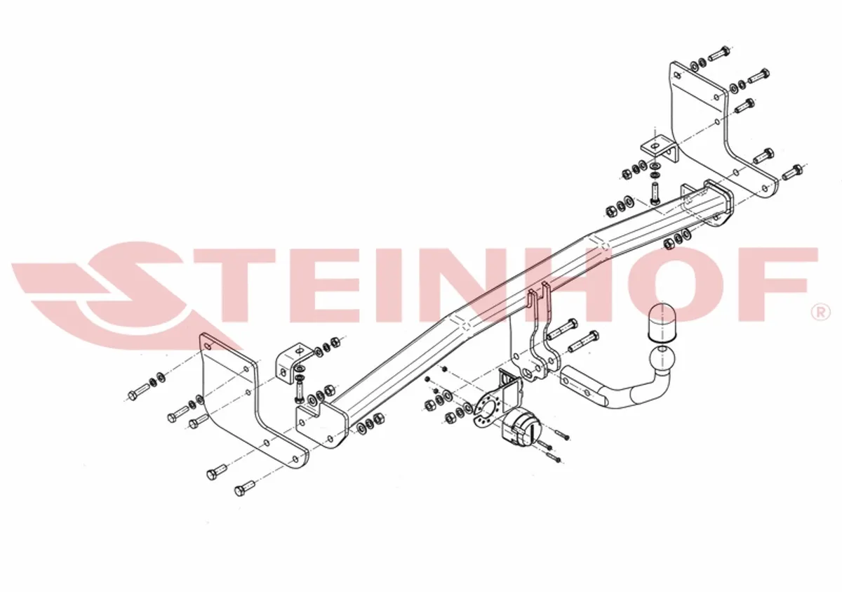 Фаркоп Steinhof для Hyundai i30 2012-2017 K-059 в 