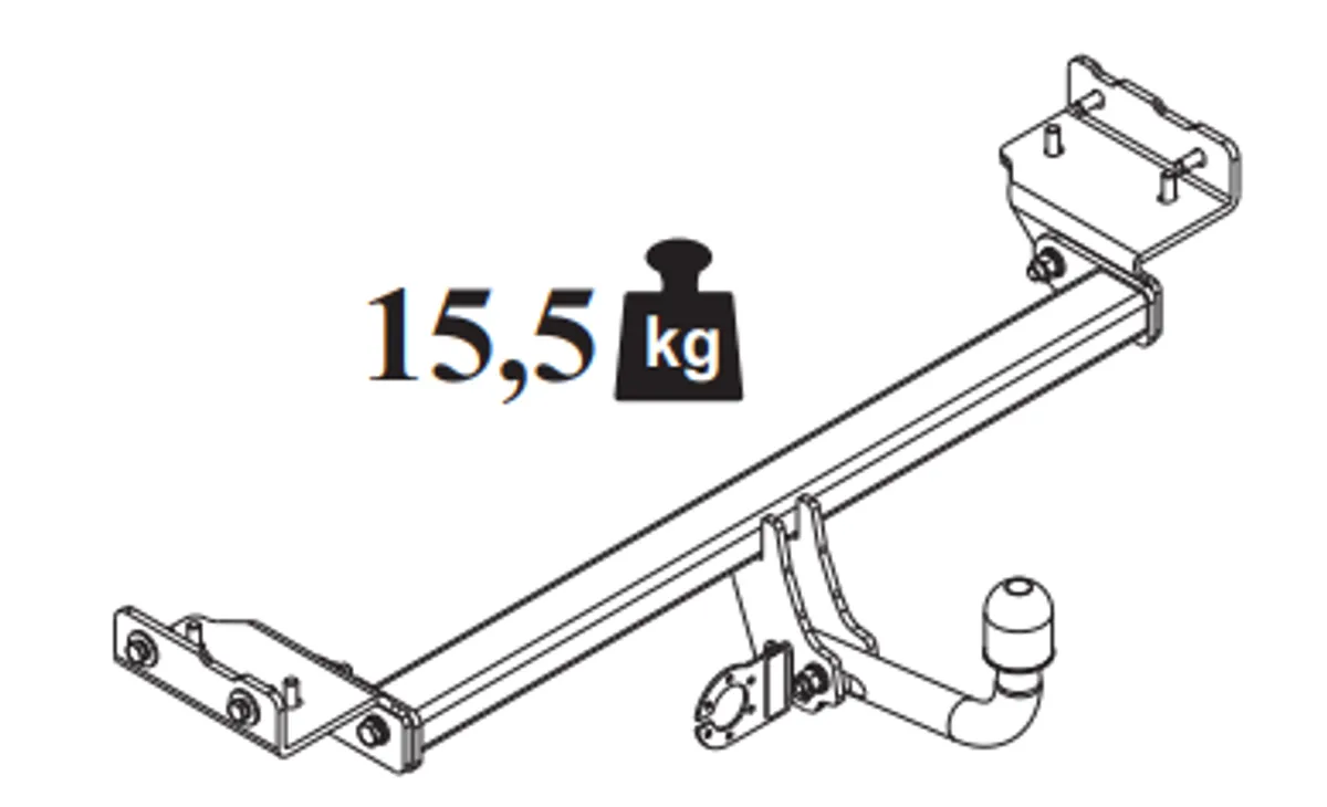 Фаркоп Auto-Hak для Hyundai ix35 2010-2015 J 60 в 