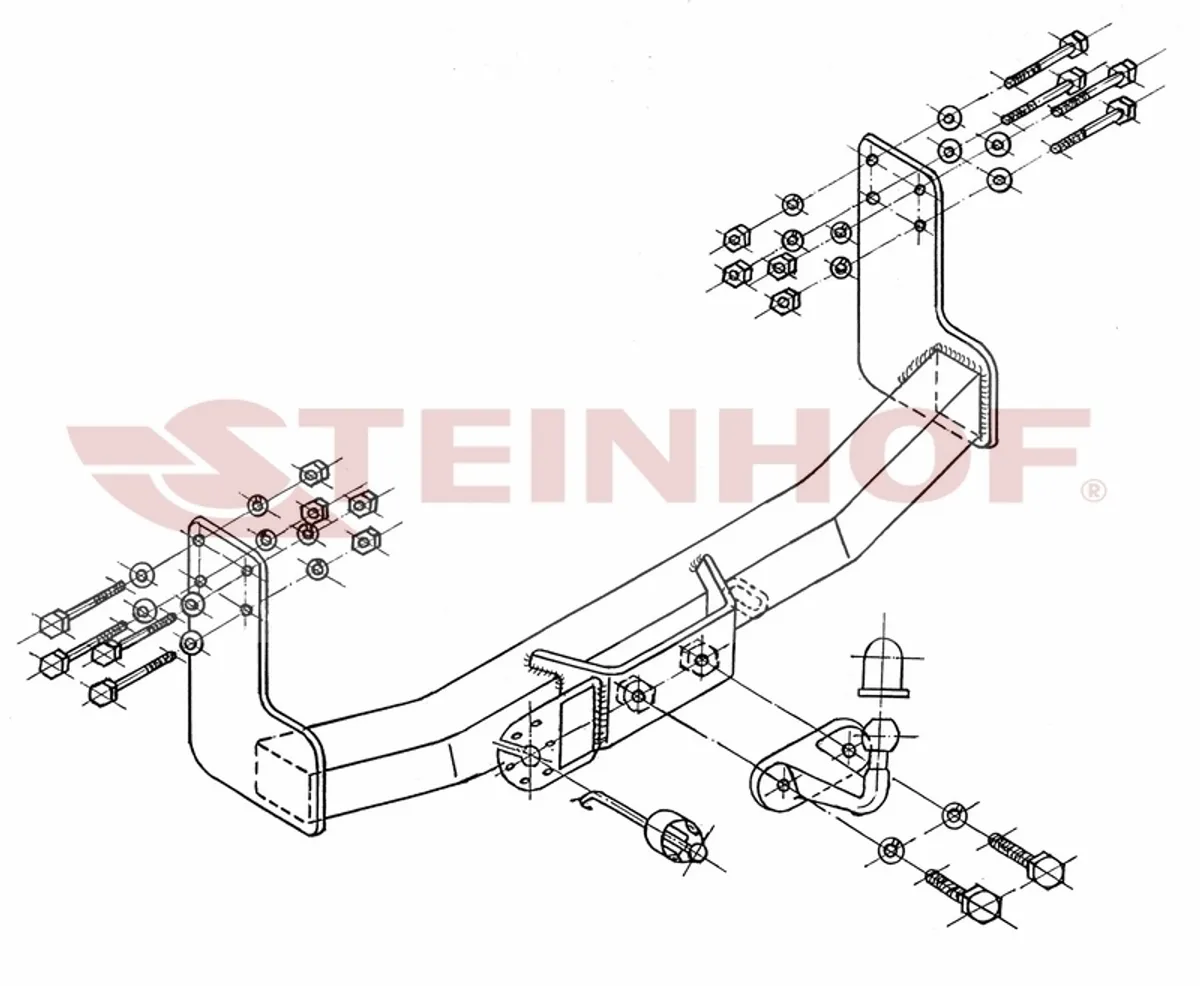 Фаркоп Steinhof для Mercedes Sprinter 1995-2006 M-221 в 