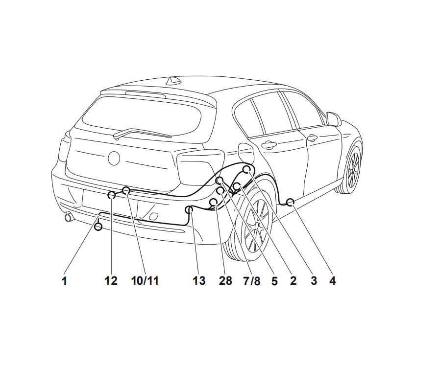 Электрика фаркопа Westfalia (7 pin) для BMW 2 серия 2014-2020 303352300107 в 