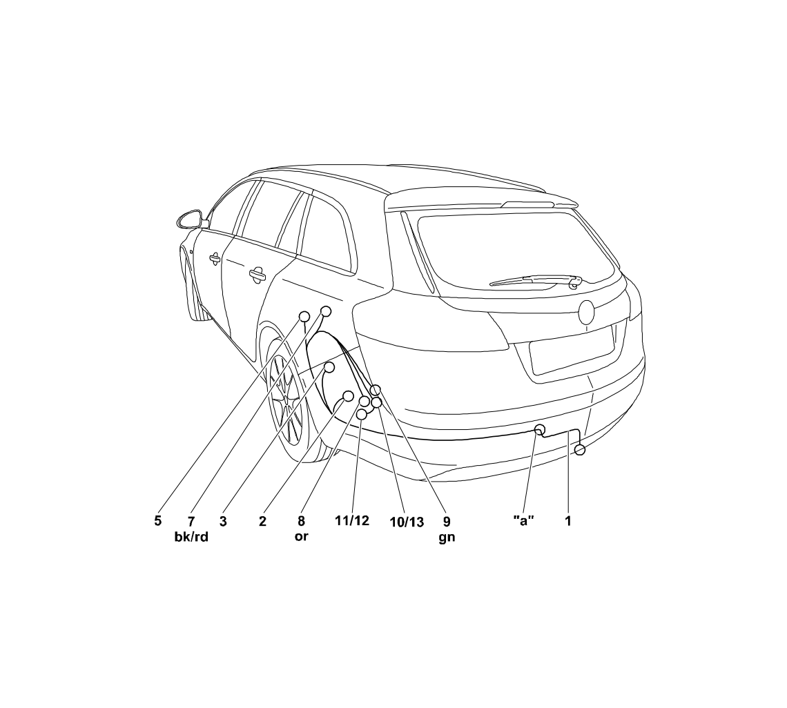 Электрика фаркопа Westfalia (7 pin) для Opel Insignia 2009-2017 314342300107 в 