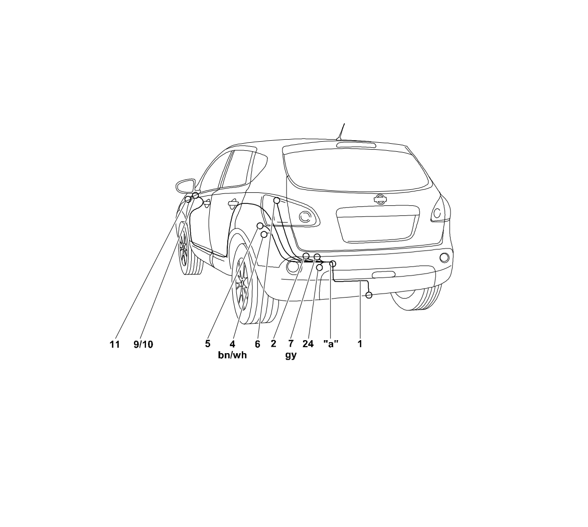 Электрика фаркопа Westfalia (7 pin) для Nissan X-Trail 2007-2014 332262300107 в 