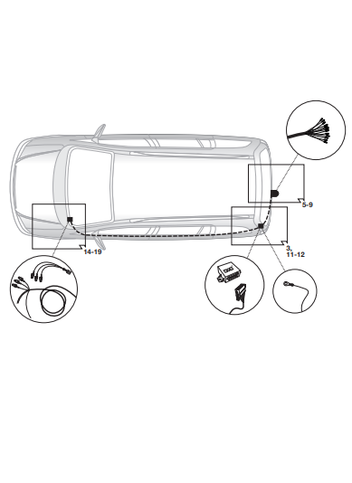 Электрика фаркопа Hak-System (13 pin) для Seat Alhambra 2010- 21500559 в 