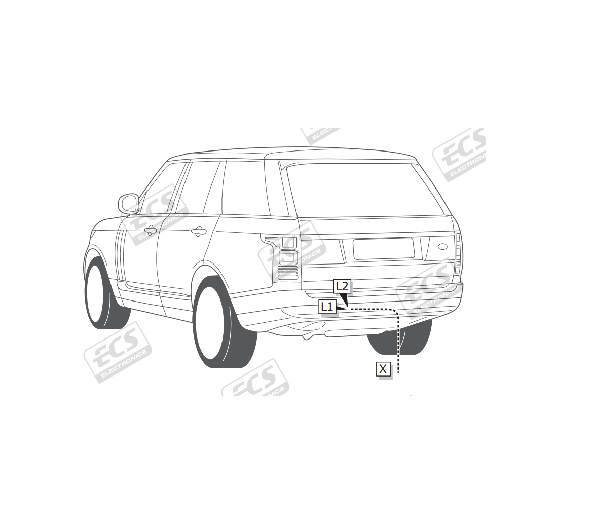 Электрика фаркопа ECS (7 pin) для Land Rover Range Rover 2013- LR006BH в 