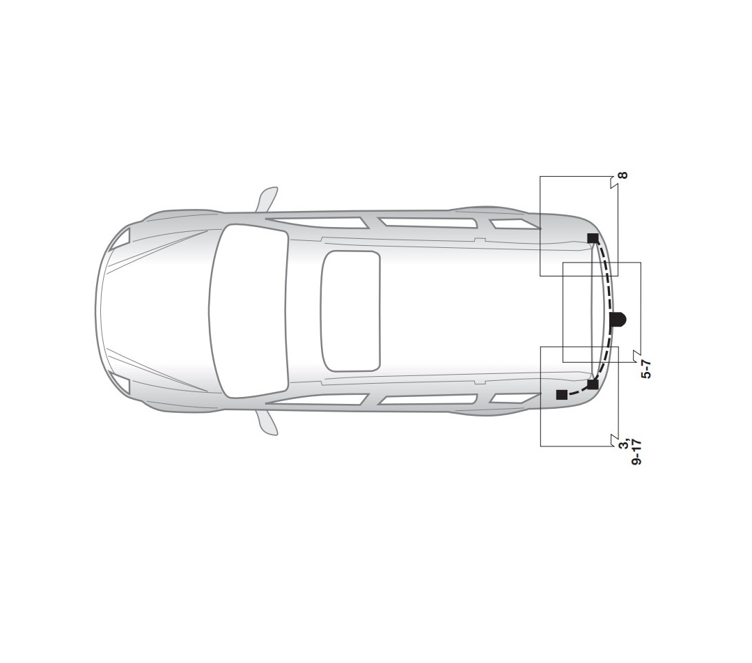 Электрика фаркопа Hak-System (7 pin) для Ssang Yong Kyron 2005-2015 16320503 в 