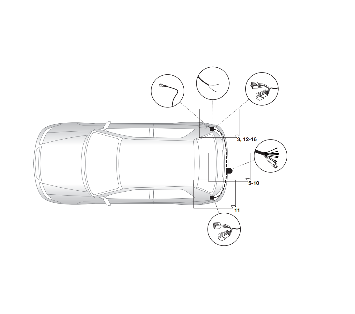 Электрика фаркопа Hak-System (7 pin) для Suzuki SX 4 2006-2016 16500519 в 