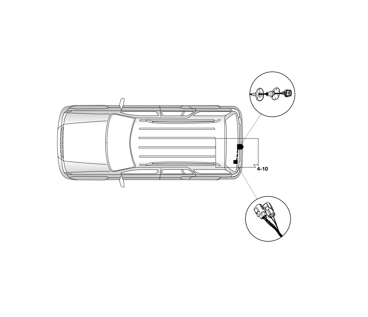 Электрика фаркопа Hak-System (7 pin) для Land Rover Range Rover 2013-, (иск. свет-ые лам приц) 12190513 в 