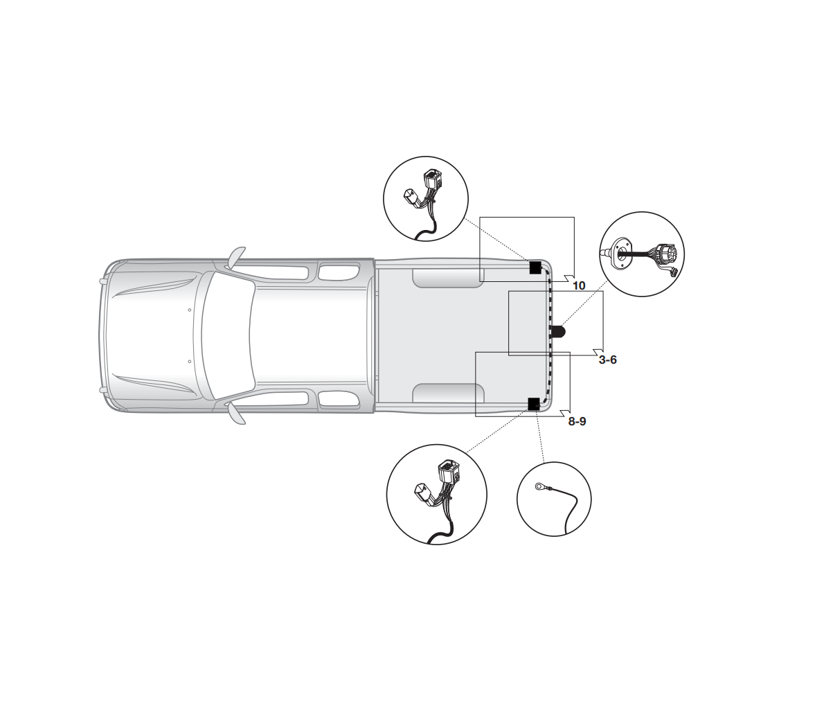 Электрика фаркопа Hak-System (7 pin) для Ford Ranger 2006-2011 16500520 в 