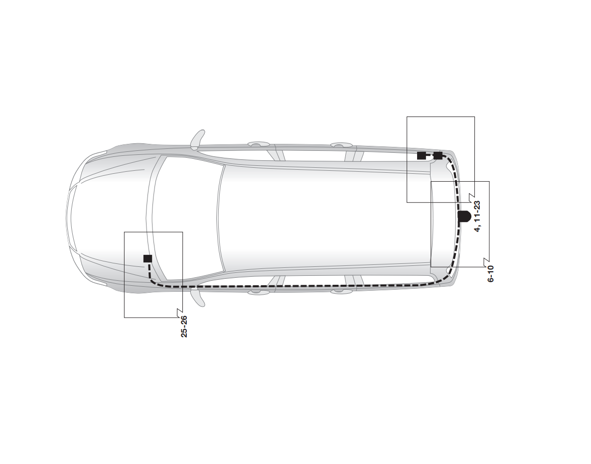 Электрика фаркопа Hak-System (13 pin) для Honda Accord 2003-2008 26070511 в 