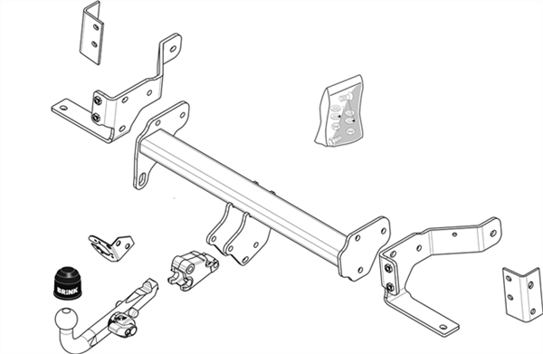 Фаркоп Brink для Opel Antara 2006-2017 Арт. 463900 463900 в 