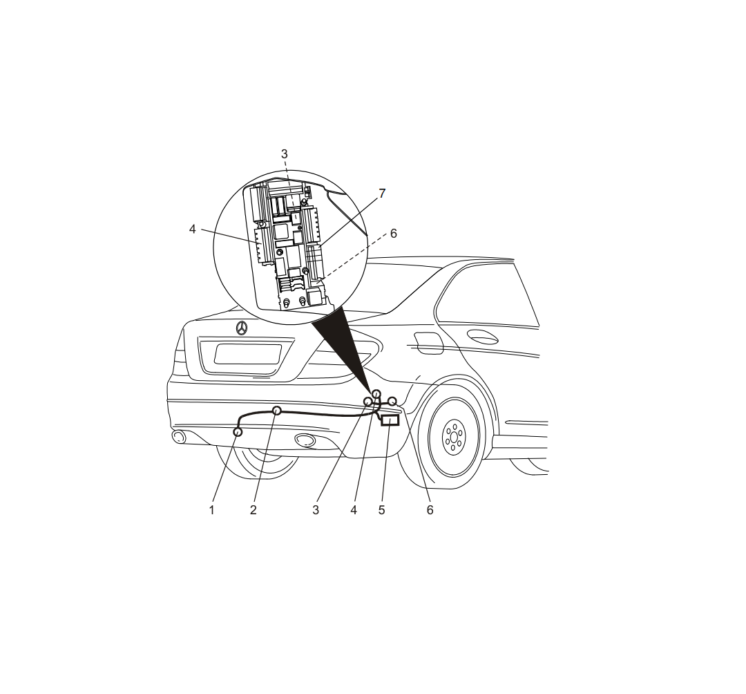 Электрика фаркопа Westfalia (13 pin) для Mercedes GLK-class 2009-2015 313212300113 в 