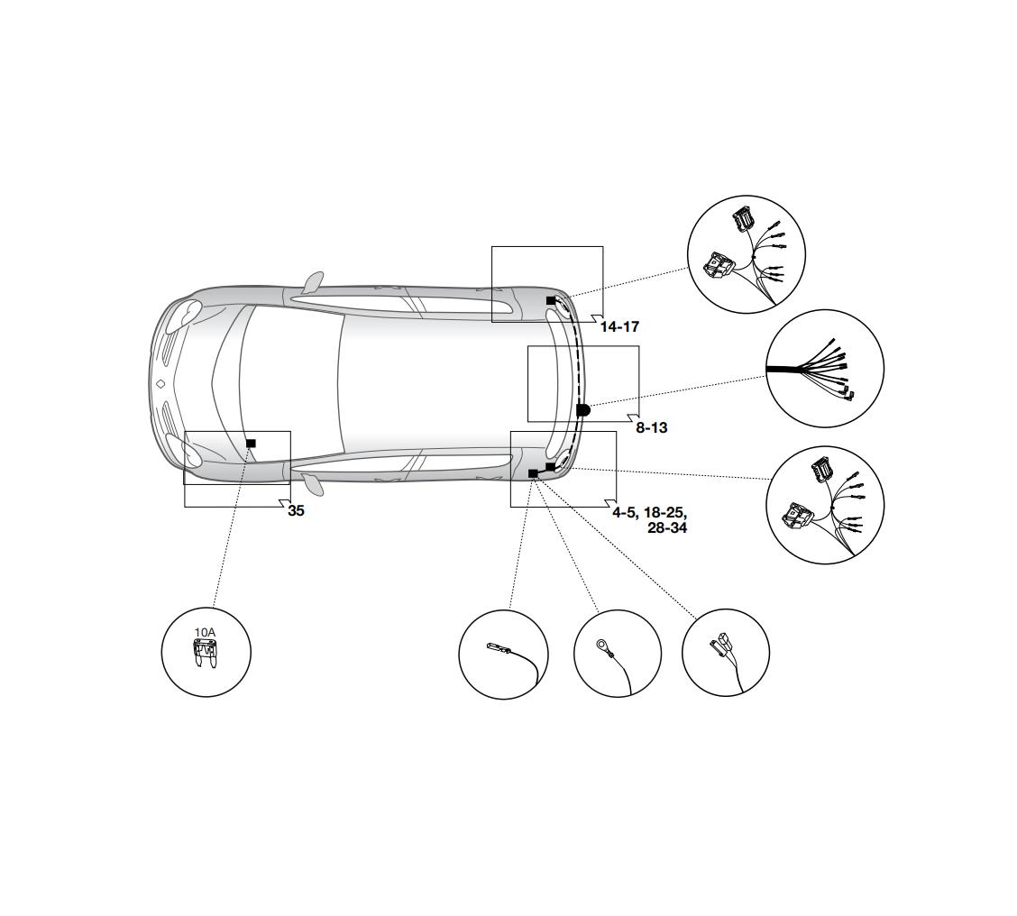 Электрика фаркопа Hak-System (7 pin) для Renault Grand Scenic 2009-2011 16180524 в 