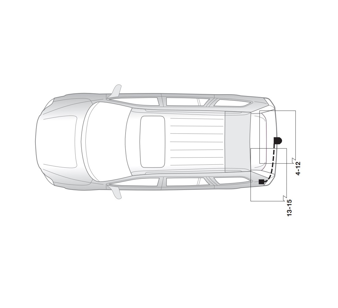 Электрика фаркопа Hak-System (13 pin) для Volvo XC70 2004-2007 21260504 в 