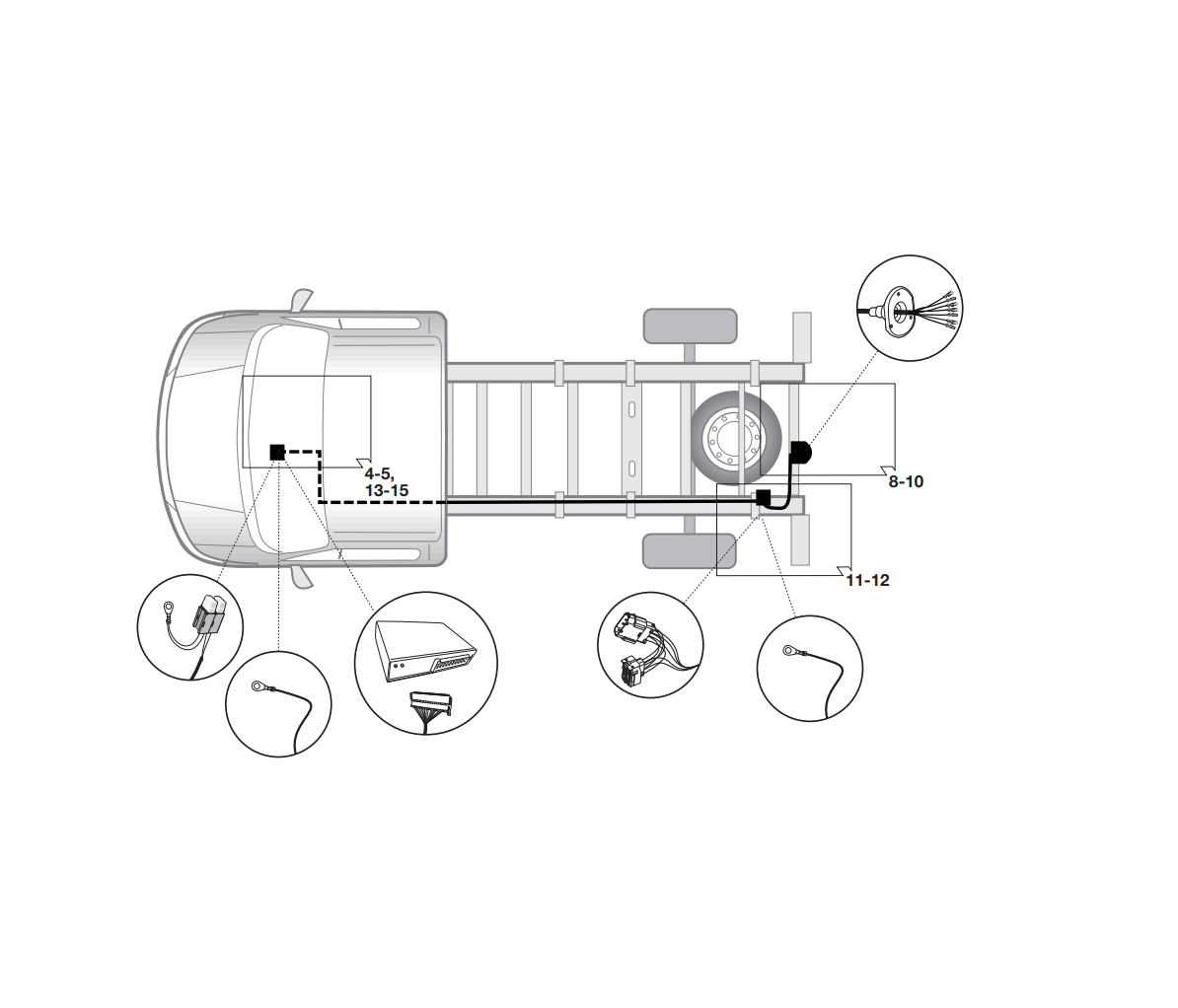 Электрика фаркопа Hak-System (7 pin) для Fiat Ducato 2006- 12500513 в 