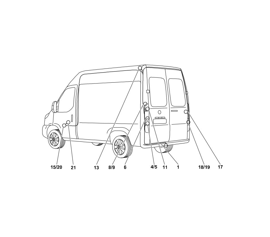 Электрика фаркопа Westfalia (13 pin) для Citroen Jumper 2006-2011 306510300113 в 