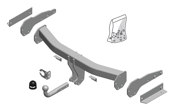 Фаркоп Brink для Jeep Grand Cherokee 2013-2022 Арт. 582900 582900 в 