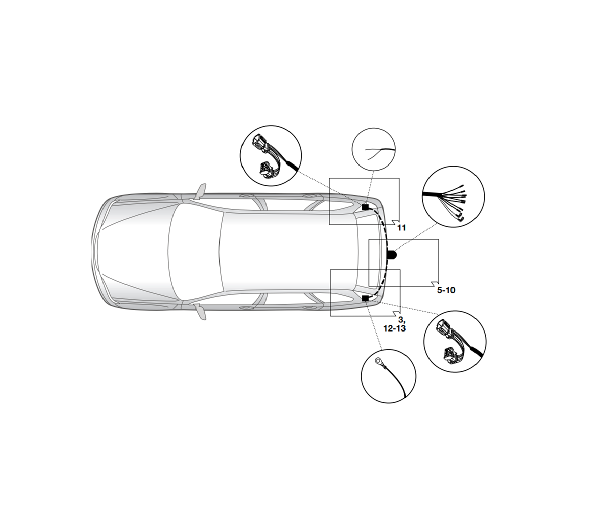 Электрика фаркопа Hak-System (7 pin) для Honda CR-V 2007-2012 16070512 в 