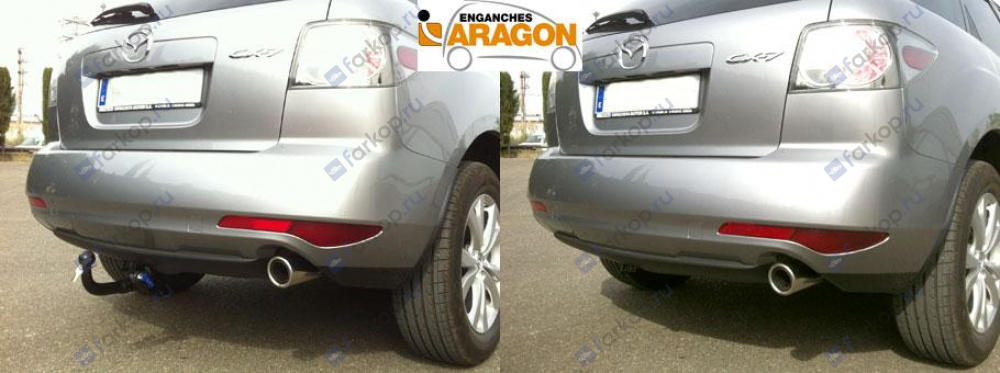 Фаркоп Aragon для Mazda CX-7 2009-2012, (diesel, 4x4) Арт. E4007BV E4007BV в 