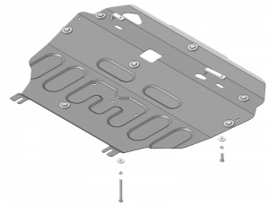 Защита картера, КПП Motodor для Toyota Auris 2012-2015, бенз 1.3, 1.6 02537 в 